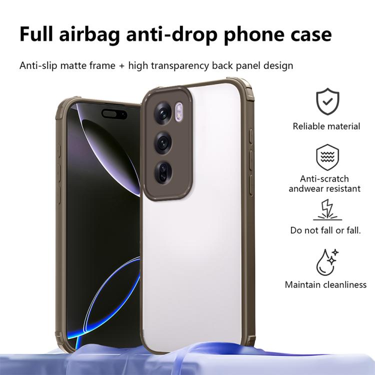 For OPPO Reno12 Pro Global Four Corners Shield Shockproof TPU Hybrid PC Phone Case