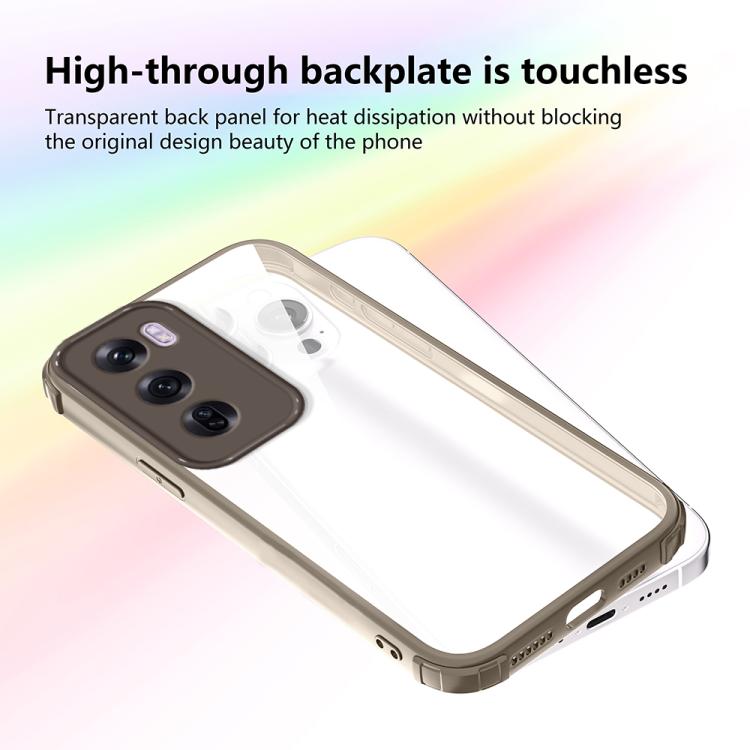 For OPPO Reno12 Pro Global Four Corners Shield Shockproof TPU Hybrid PC Phone Case