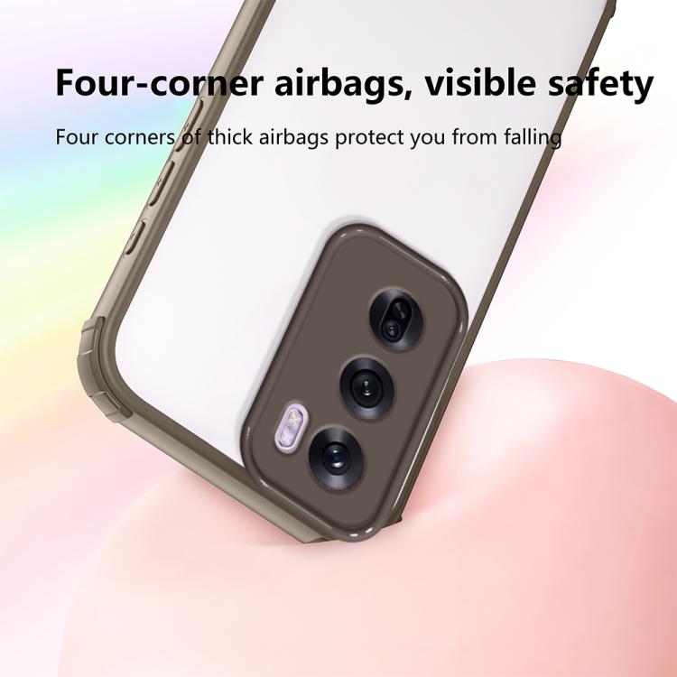 For OPPO Reno12 Pro Global Four Corners Shield Shockproof TPU Hybrid PC Phone Case