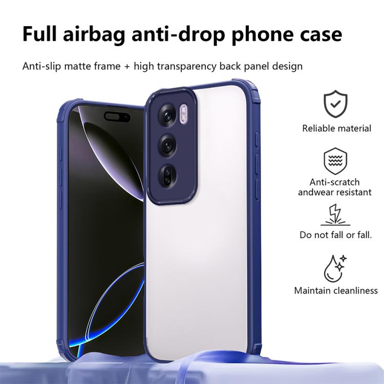For OPPO Reno12 Pro Global Four Corners Shield Shockproof TPU Hybrid PC Phone Case