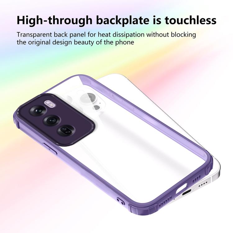 For OPPO Reno12 Pro Global Four Corners Shield Shockproof TPU Hybrid PC Phone Case