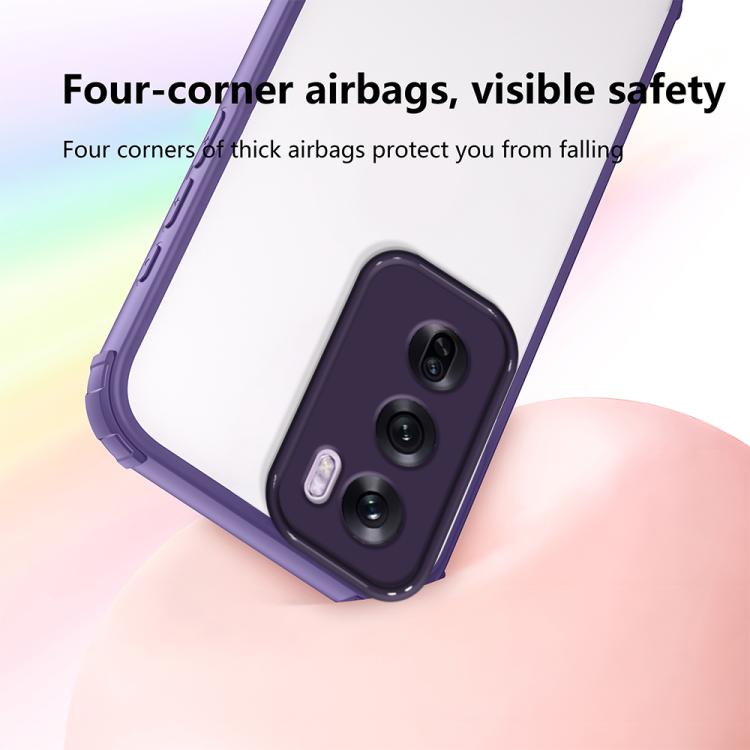 For OPPO Reno12 Pro Global Four Corners Shield Shockproof TPU Hybrid PC Phone Case