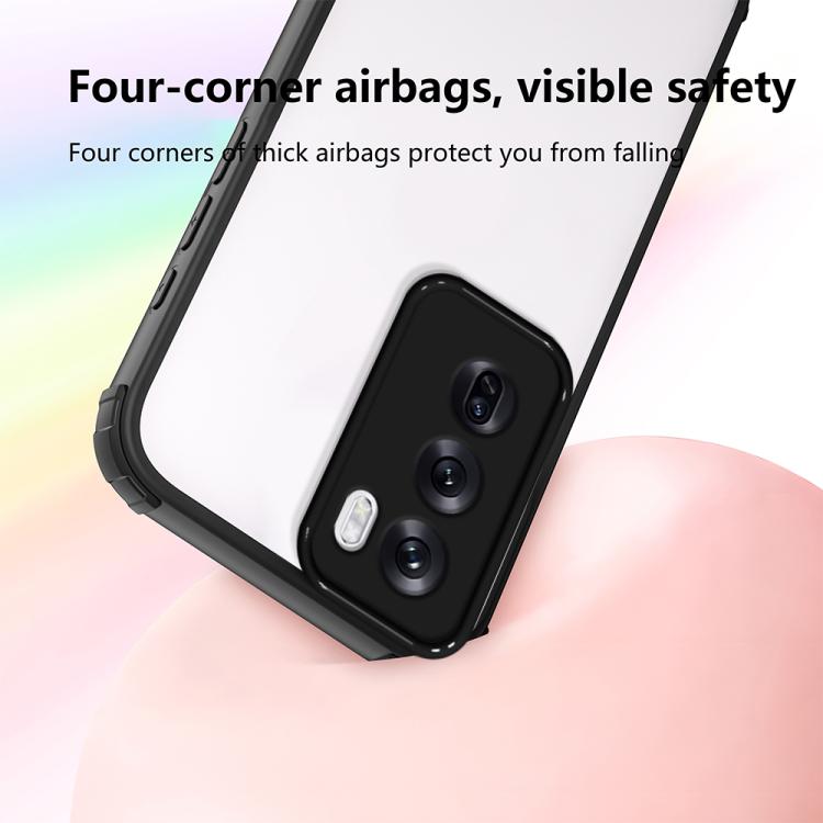 For OPPO Reno12 Global Four Corners Shield Shockproof TPU Hybrid PC Phone Case