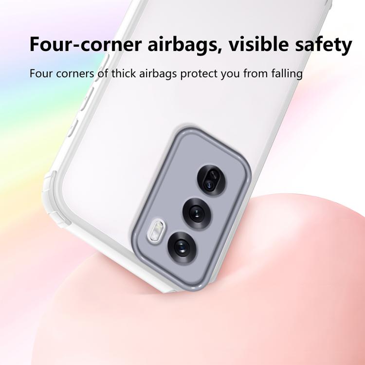 For OPPO Reno12 Global Four Corners Shield Shockproof TPU Hybrid PC Phone Case