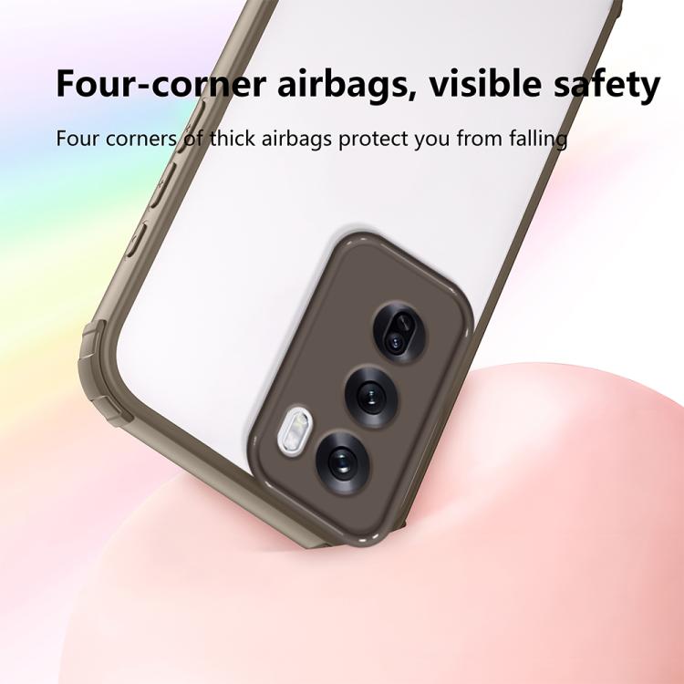 For OPPO Reno12 Global Four Corners Shield Shockproof TPU Hybrid PC Phone Case