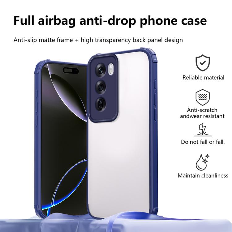 For OPPO Reno12 Global Four Corners Shield Shockproof TPU Hybrid PC Phone Case