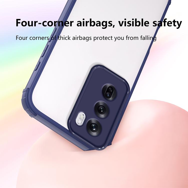 For OPPO Reno12 Global Four Corners Shield Shockproof TPU Hybrid PC Phone Case