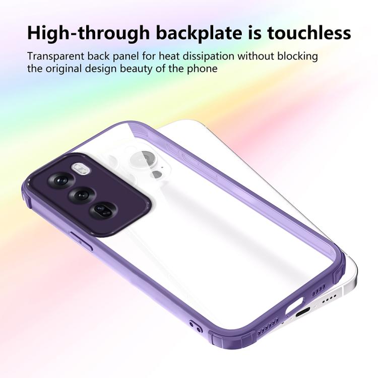 For OPPO Reno12 Global Four Corners Shield Shockproof TPU Hybrid PC Phone Case