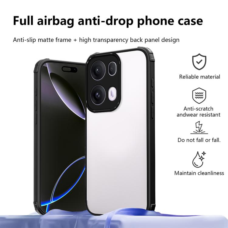 For OPPO Reno13 Pro Global Four Corners Shield Shockproof TPU Hybrid PC Phone Case