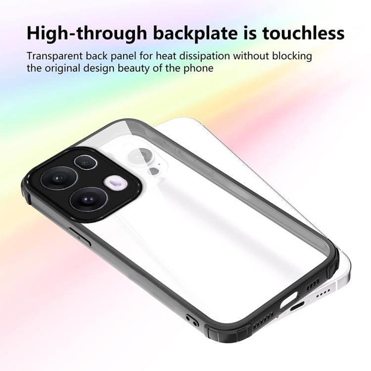 For OPPO Reno13 Pro Global Four Corners Shield Shockproof TPU Hybrid PC Phone Case