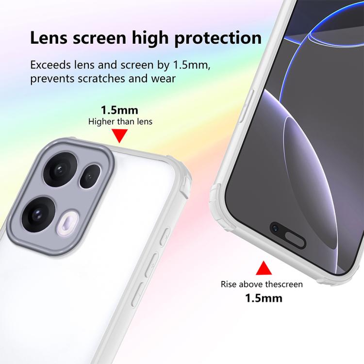 For OPPO Reno13 Pro Global Four Corners Shield Shockproof TPU Hybrid PC Phone Case