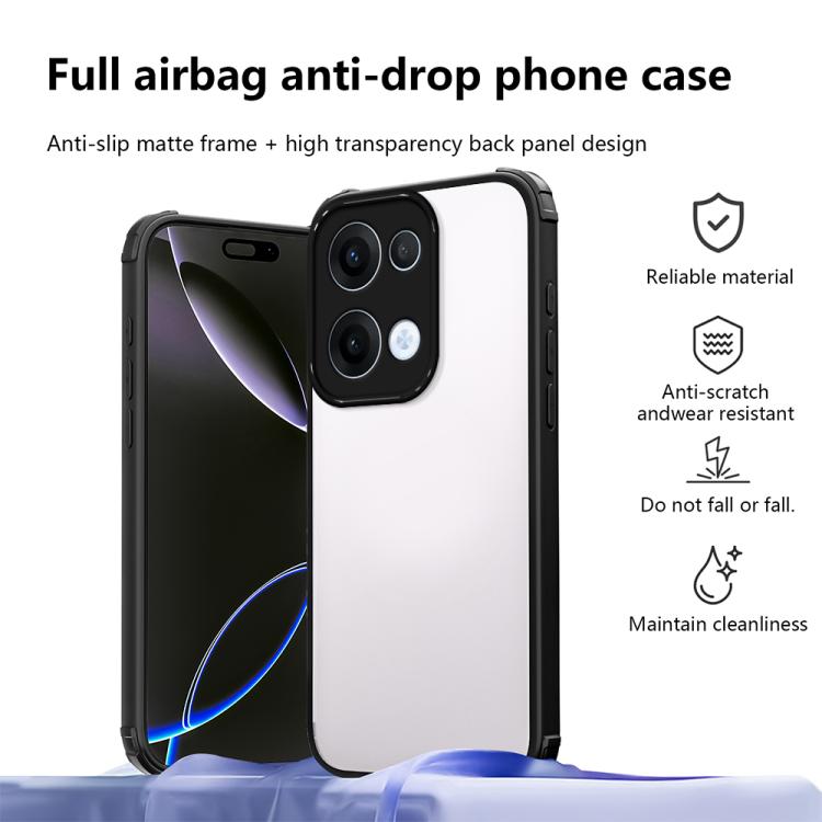 For OPPO Reno13 Global Four Corners Shield Shockproof TPU Hybrid PC Phone Case