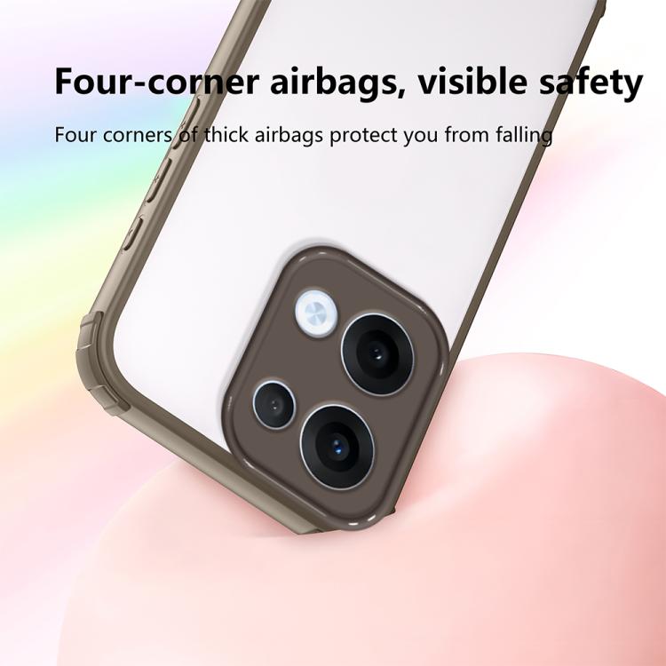 For OPPO Reno13 Global Four Corners Shield Shockproof TPU Hybrid PC Phone Case
