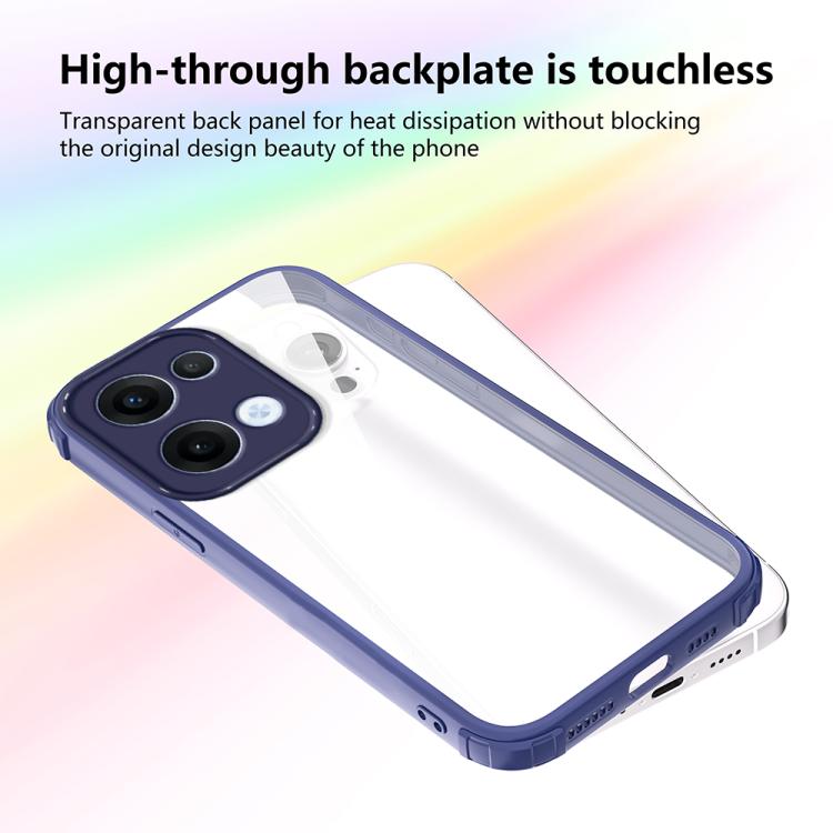 For OPPO Reno13 Global Four Corners Shield Shockproof TPU Hybrid PC Phone Case