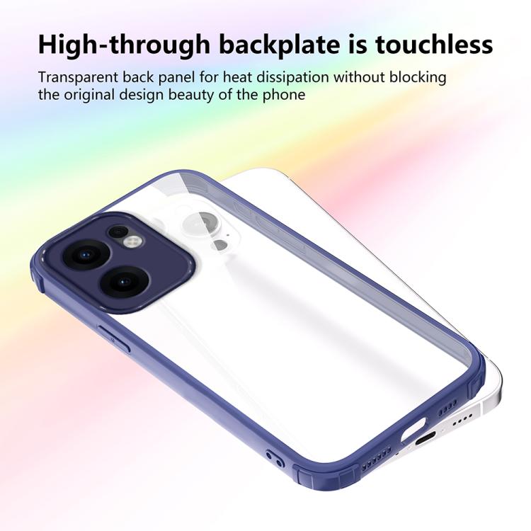 For OPPO Reno13 F 5G / 4G Four Corners Shield Shockproof TPU Hybrid PC Phone Case