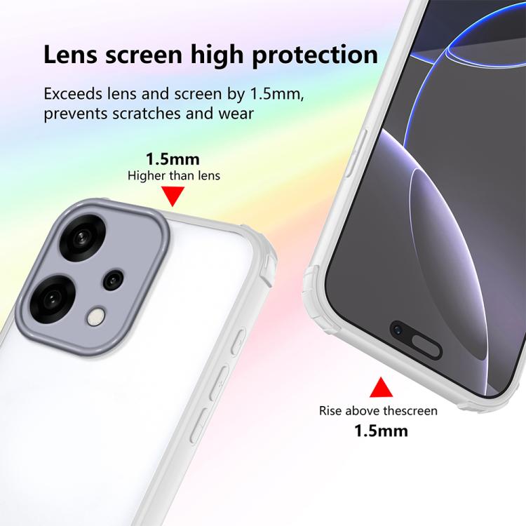 For OPPO Reno14 Global Four Corners Shield Shockproof TPU Hybrid PC Phone Case