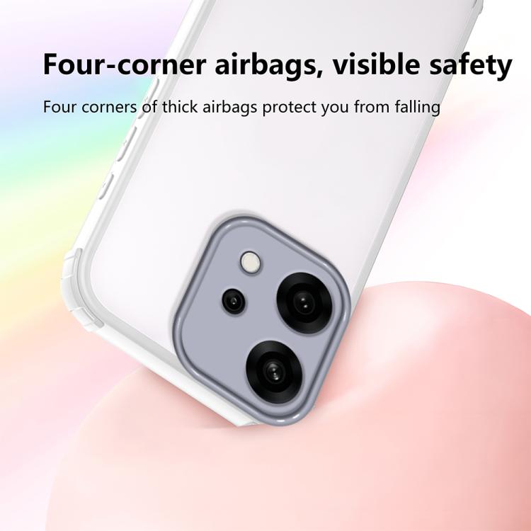 For OPPO Reno14 Global Four Corners Shield Shockproof TPU Hybrid PC Phone Case