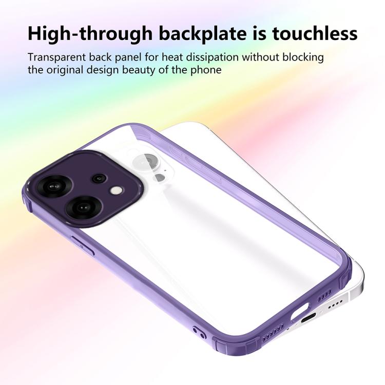 For OPPO Reno14 Global Four Corners Shield Shockproof TPU Hybrid PC Phone Case