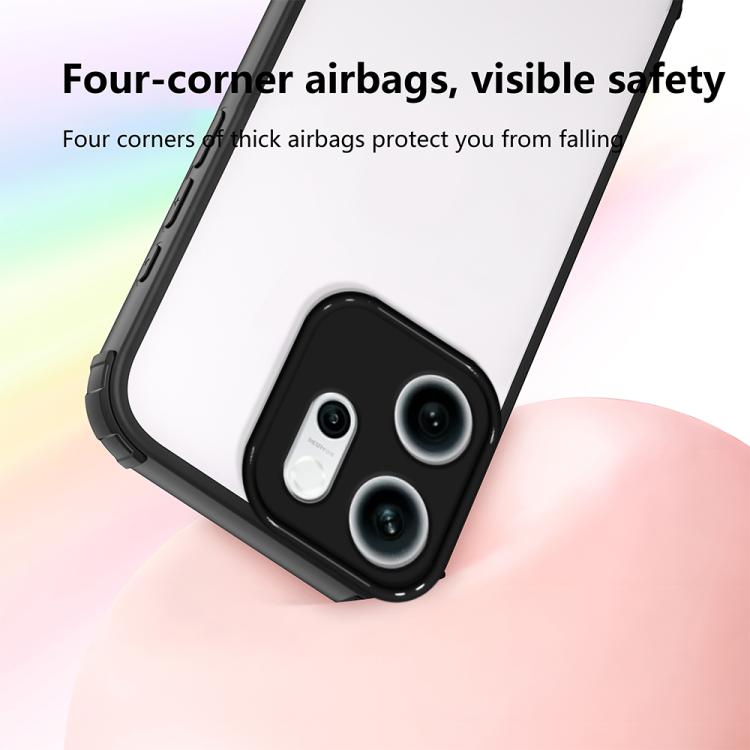 For OPPO Reno14 F 5G Four Corners Shield Shockproof TPU Hybrid PC Phone Case