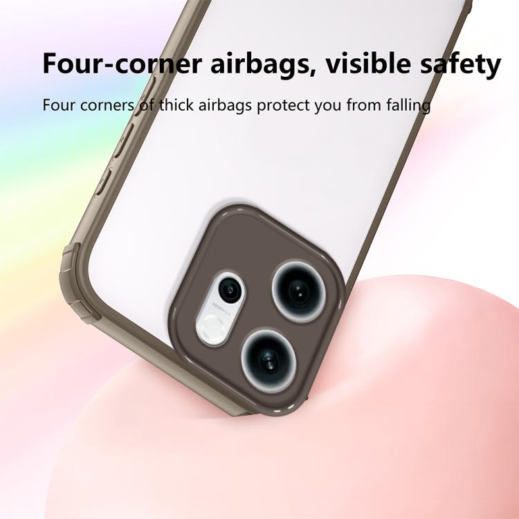 For OPPO Reno14 F 5G Four Corners Shield Shockproof TPU Hybrid PC Phone Case