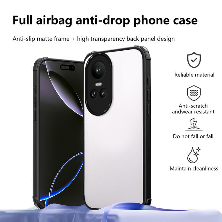 For OPPO Reno10 / Reno10 Pro Global Four Corners Shield Shockproof TPU Hybrid PC Phone Case