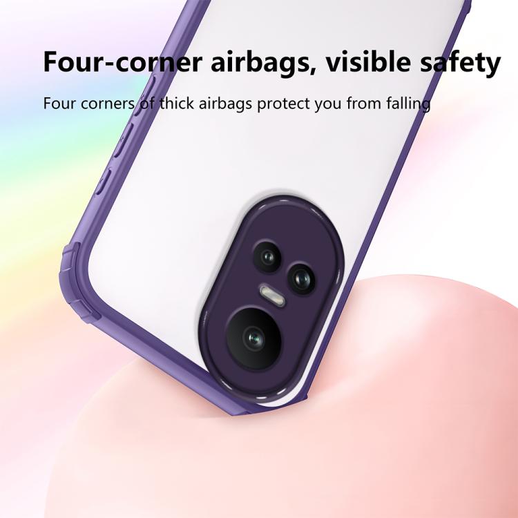 For OPPO Reno10 / Reno10 Pro Global Four Corners Shield Shockproof TPU Hybrid PC Phone Case