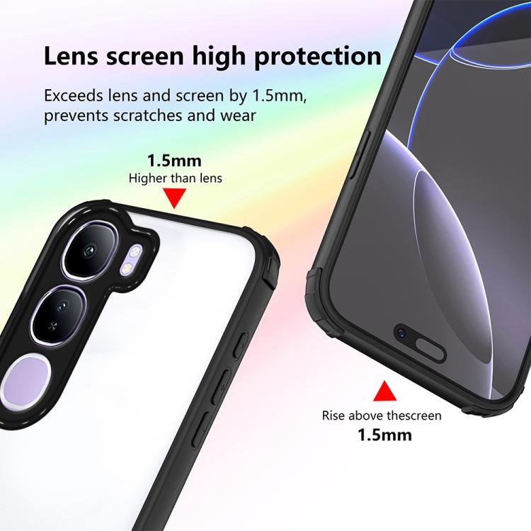 For vivo Y31 5G / Y21d 4G Four Corners Shield Shockproof TPU Hybrid PC Phone Case