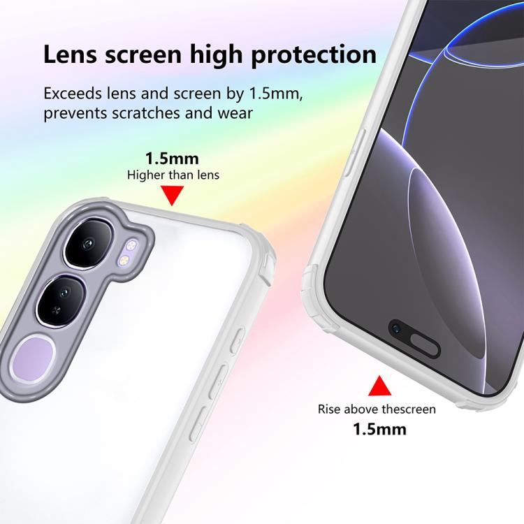 For vivo Y31 5G / Y21d 4G Four Corners Shield Shockproof TPU Hybrid PC Phone Case