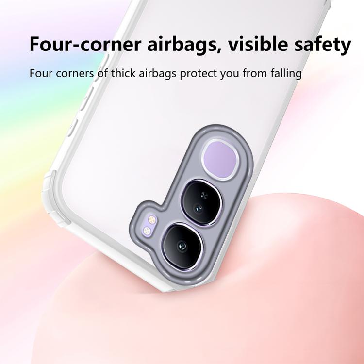 For vivo Y31 5G / Y21d 4G Four Corners Shield Shockproof TPU Hybrid PC Phone Case