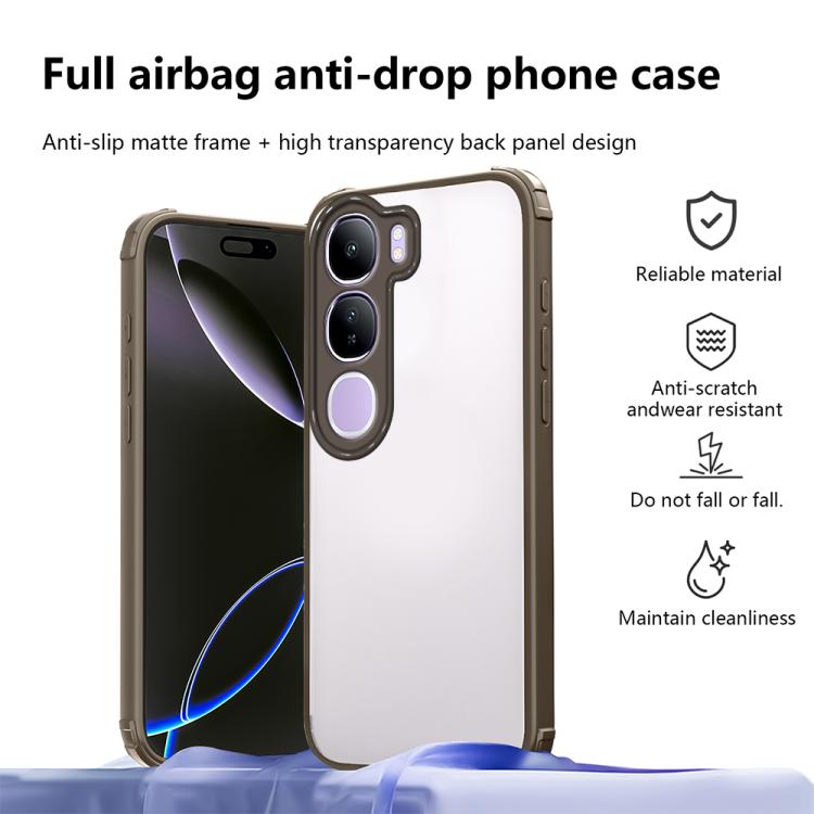 For vivo Y31 5G / Y21d 4G Four Corners Shield Shockproof TPU Hybrid PC Phone Case