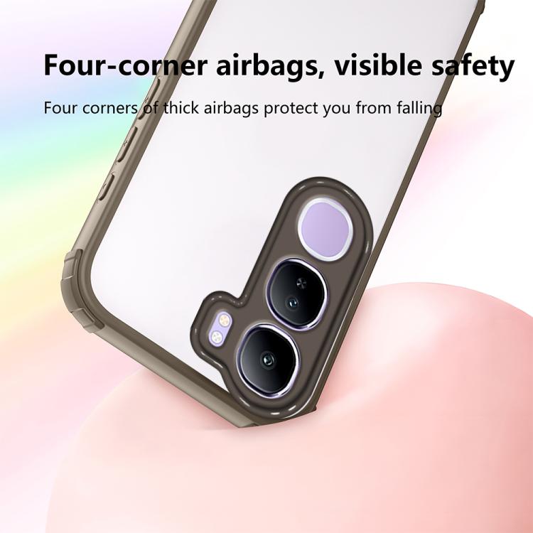 For vivo Y31 5G / Y21d 4G Four Corners Shield Shockproof TPU Hybrid PC Phone Case