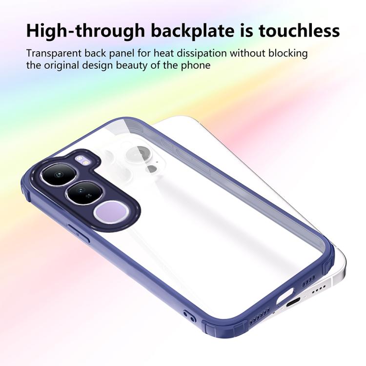 For vivo Y31 5G / Y21d 4G Four Corners Shield Shockproof TPU Hybrid PC Phone Case