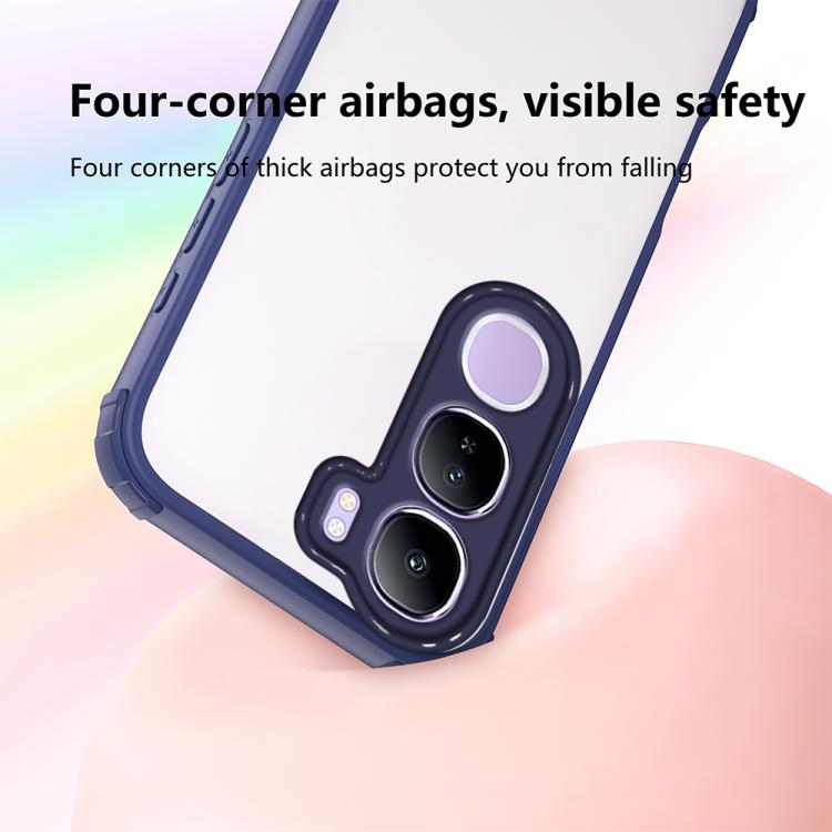 For vivo Y31 5G / Y21d 4G Four Corners Shield Shockproof TPU Hybrid PC Phone Case
