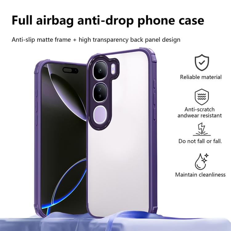 For vivo Y31 5G / Y21d 4G Four Corners Shield Shockproof TPU Hybrid PC Phone Case
