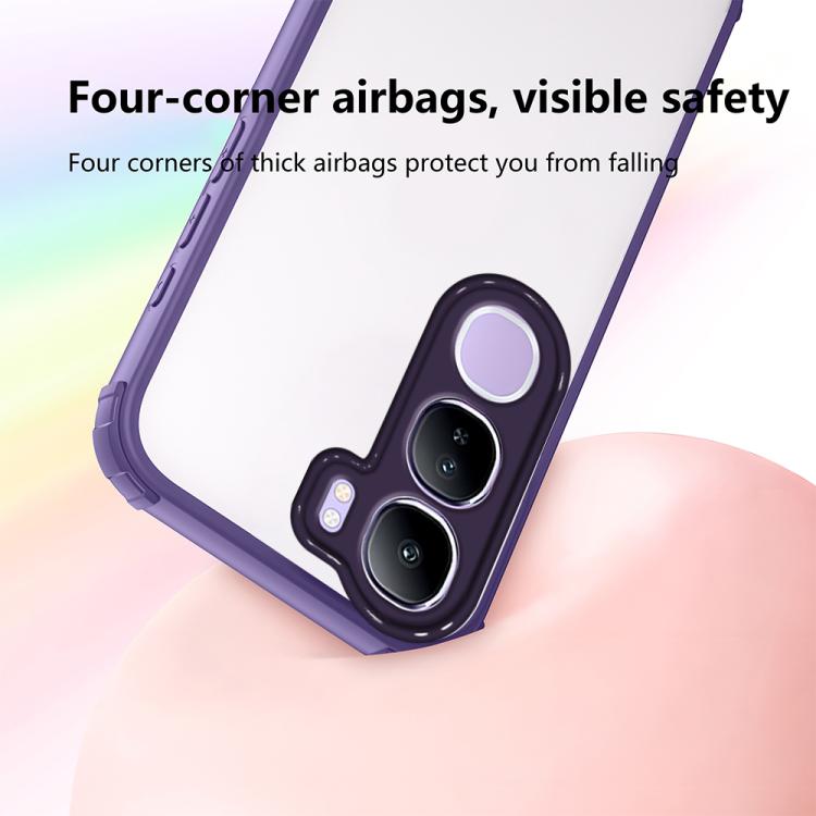 For vivo Y31 5G / Y21d 4G Four Corners Shield Shockproof TPU Hybrid PC Phone Case