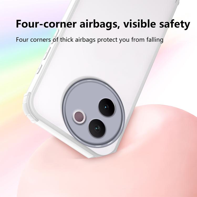 For vivo V30e Four Corners Shield Shockproof TPU Hybrid PC Phone Case