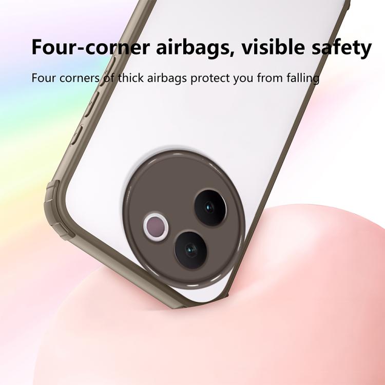 For vivo V30e Four Corners Shield Shockproof TPU Hybrid PC Phone Case