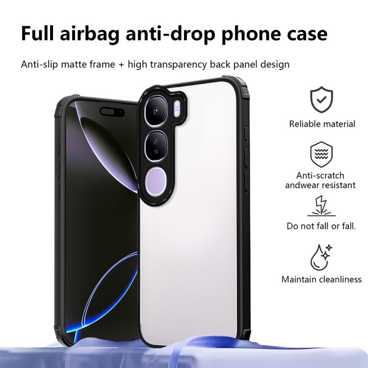 For vivo V40 Lite IDN / Y300 5G Four Corners Shield Shockproof TPU Hybrid PC Phone Case