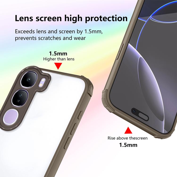 For vivo V40 Lite IDN / Y300 5G Four Corners Shield Shockproof TPU Hybrid PC Phone Case