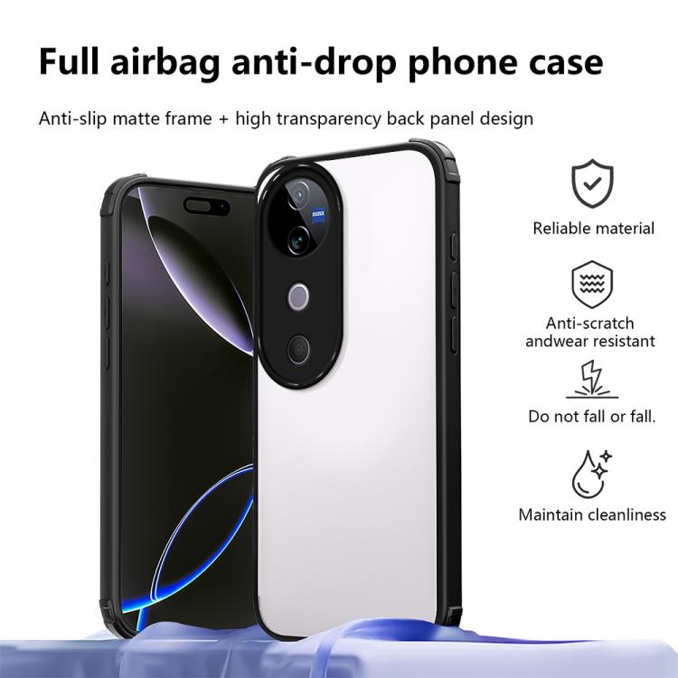 For vivo V40 / V40 Pro 5G Four Corners Shield Shockproof TPU Hybrid PC Phone Case