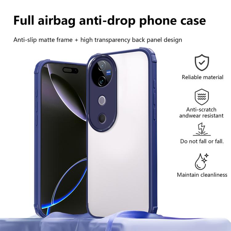 For vivo V40 / V40 Pro 5G Four Corners Shield Shockproof TPU Hybrid PC Phone Case