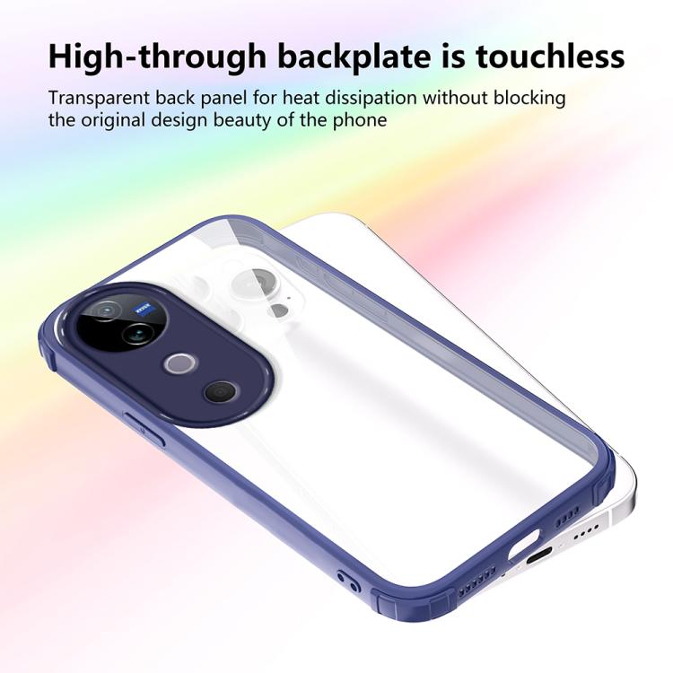 For vivo V40 / V40 Pro 5G Four Corners Shield Shockproof TPU Hybrid PC Phone Case