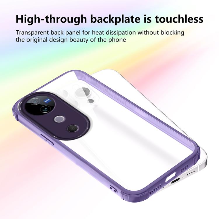 For vivo V40 / V40 Pro 5G Four Corners Shield Shockproof TPU Hybrid PC Phone Case