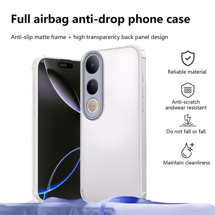 For vivo V50 Lite 4G / 5G Four Corners Shield Shockproof TPU Hybrid PC Phone Case