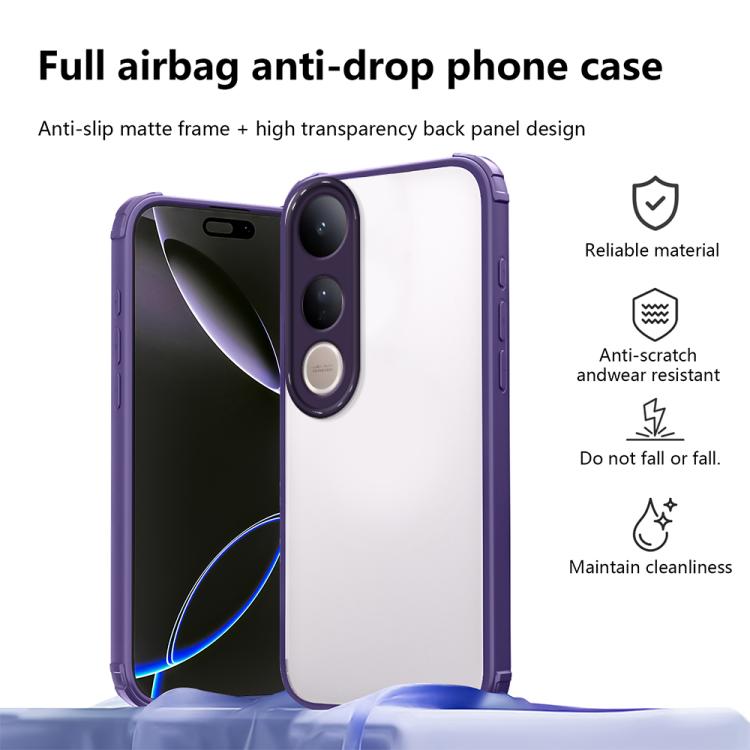 For vivo V50 Lite 4G / 5G Four Corners Shield Shockproof TPU Hybrid PC Phone Case