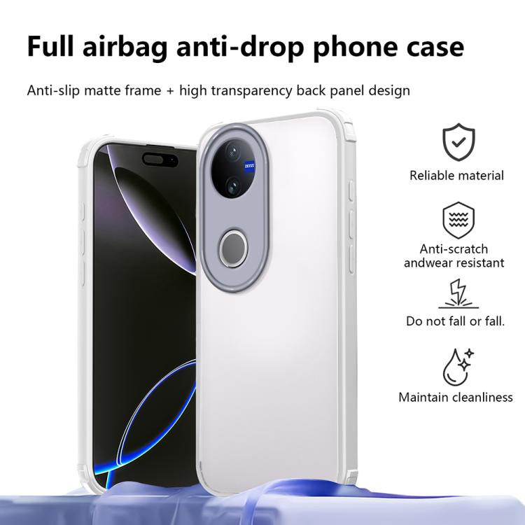 For vivo V50 / V50e 5G Four Corners Shield Shockproof TPU Hybrid PC Phone Case