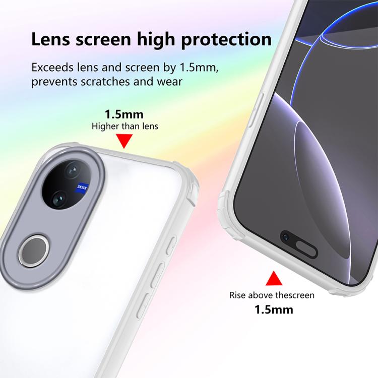 For vivo V50 / V50e 5G Four Corners Shield Shockproof TPU Hybrid PC Phone Case