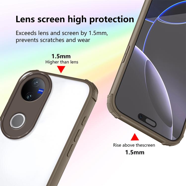 For vivo V50 / V50e 5G Four Corners Shield Shockproof TPU Hybrid PC Phone Case