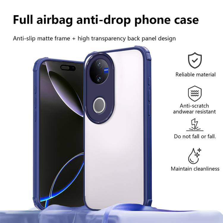 For vivo V50 / V50e 5G Four Corners Shield Shockproof TPU Hybrid PC Phone Case