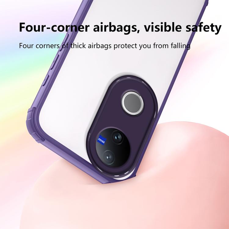 For vivo V50 / V50e 5G Four Corners Shield Shockproof TPU Hybrid PC Phone Case